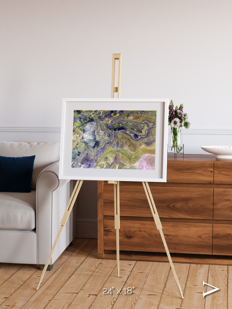 Mineral Horizons, Anti-Atlas Framed & Mounted Print