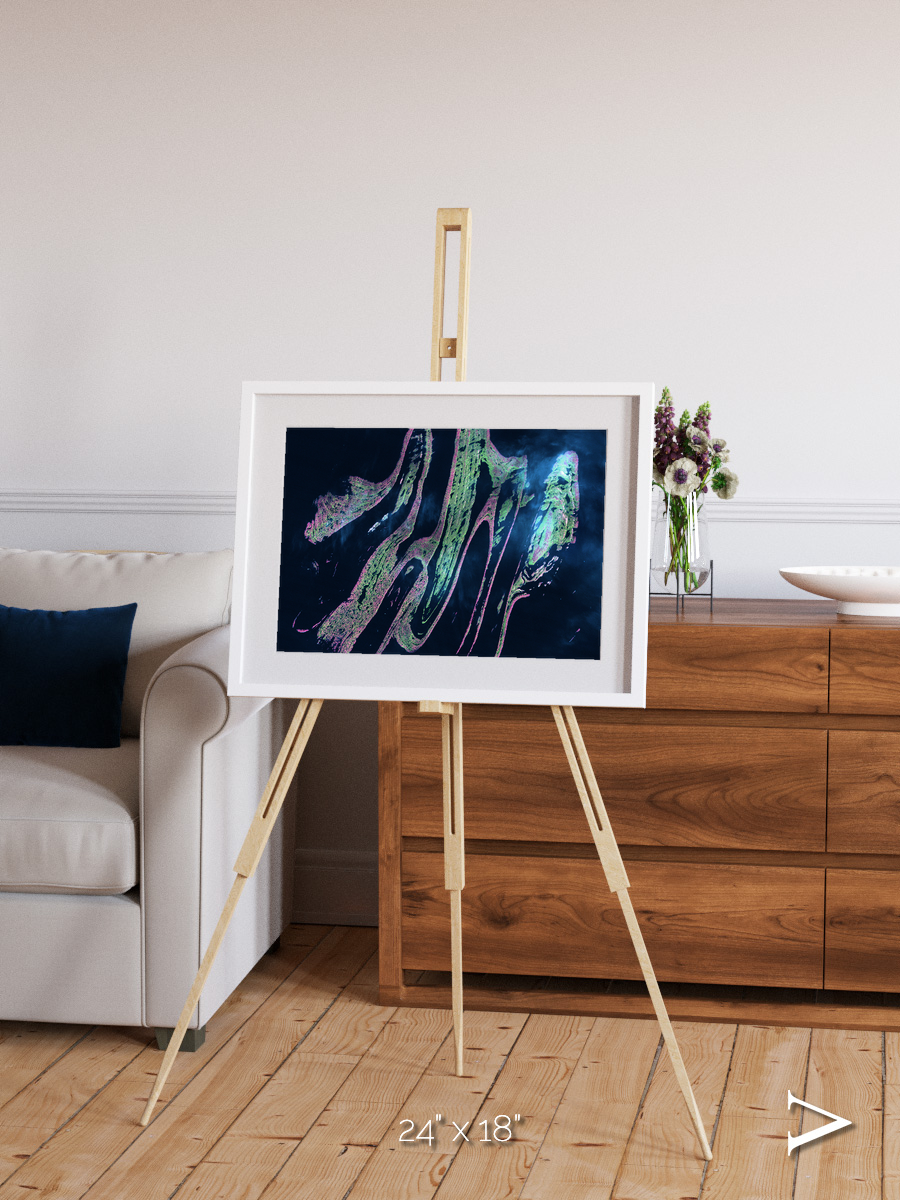 Painted Archipelago, Belcher Islands Framed & Mounted Print