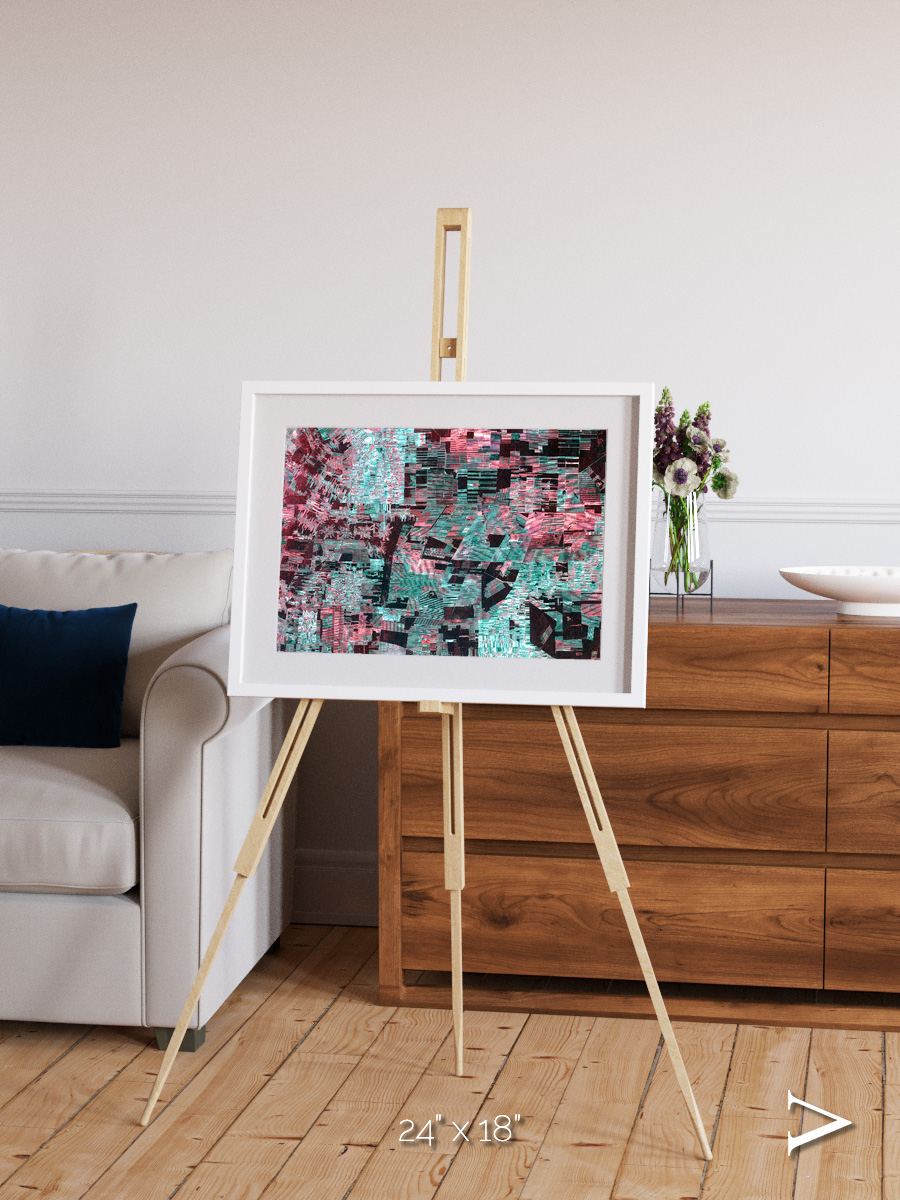 Fractured Canopy, Bolivia Framed & Mounted Print