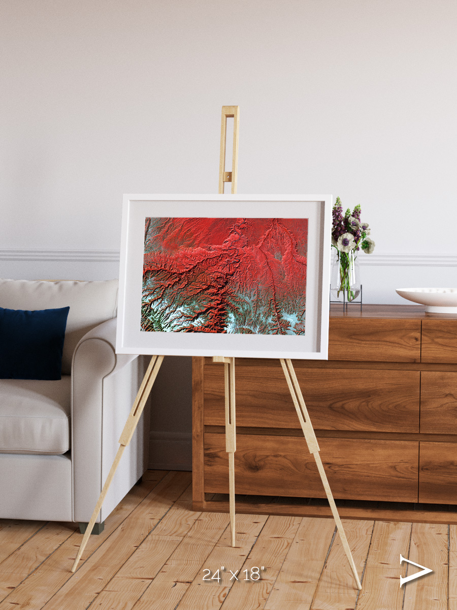 Ice River, Desolation Canyon Framed & Mounted Print