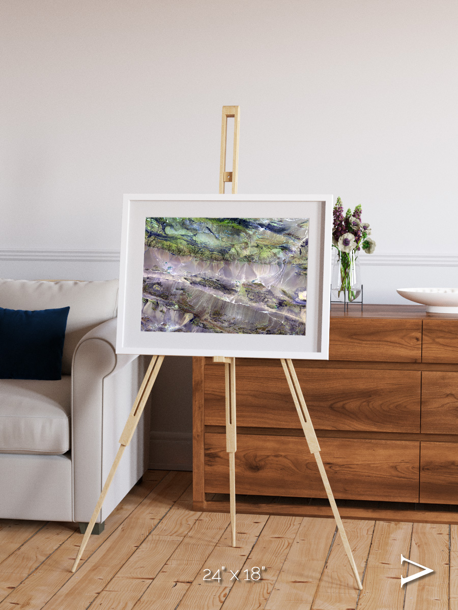 Arid Mosaic, Edrengiyn Nuruu Framed & Mounted Print