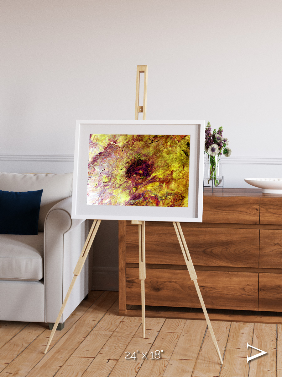 Magma Plains, Erongo Massif Framed & Mounted Print