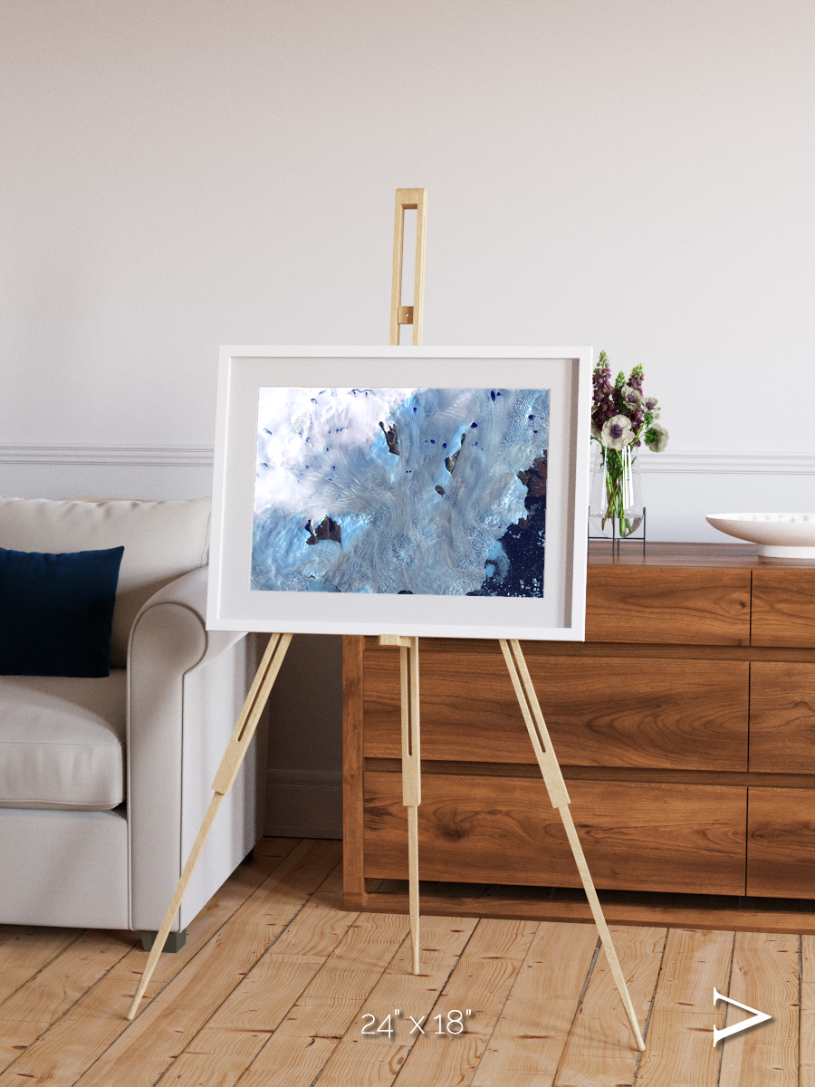 Waterways, Greenland Coast Framed & Mounted Print
