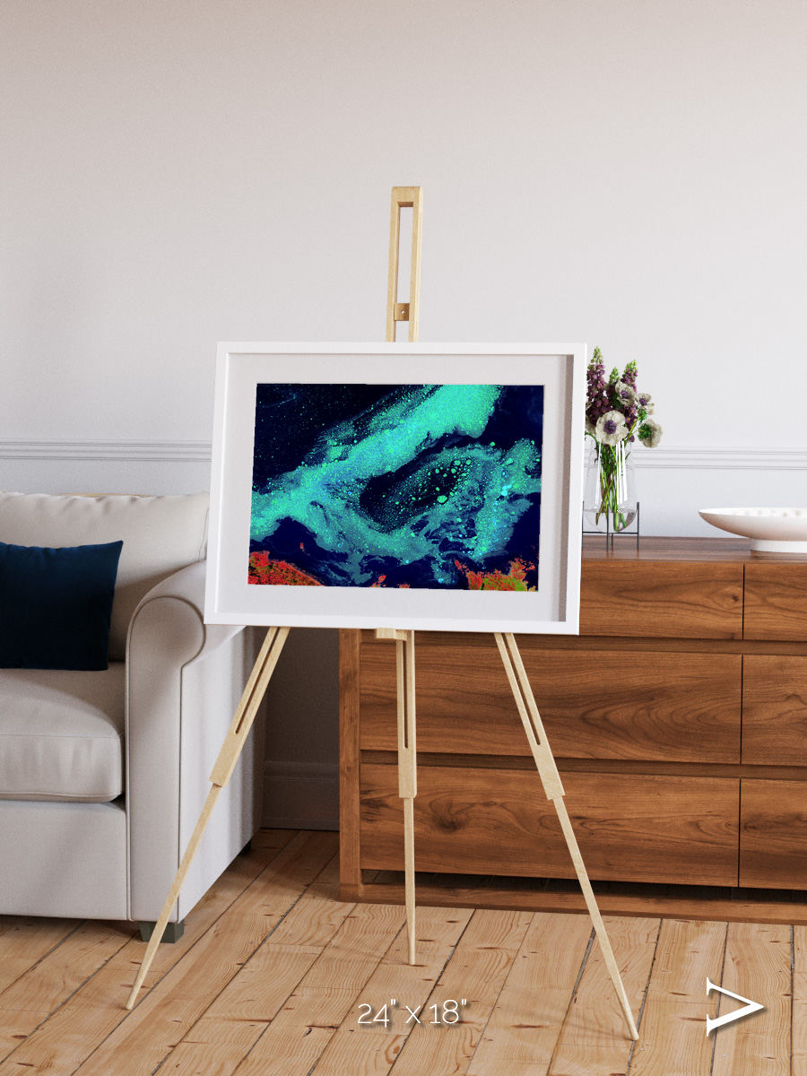 Frozen Currents, Foxe Basin Framed & Mounted Print