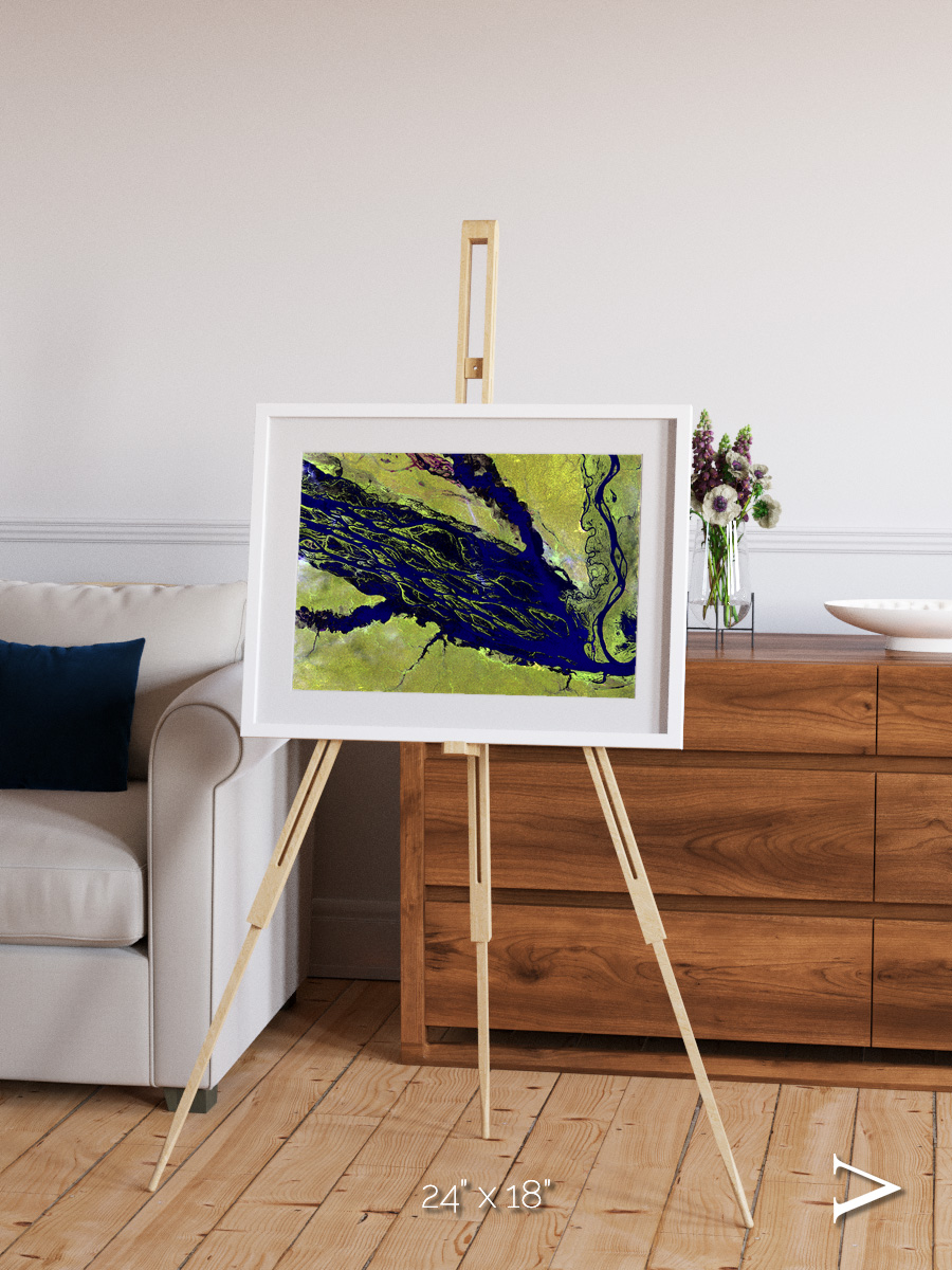 Painted Archipelago, Jau Park Framed & Mounted Print