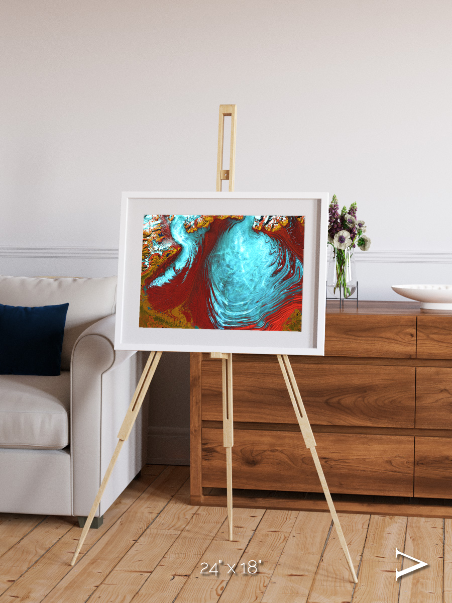 Glacial Passage, Malaspina Glacier Framed & Mounted Print