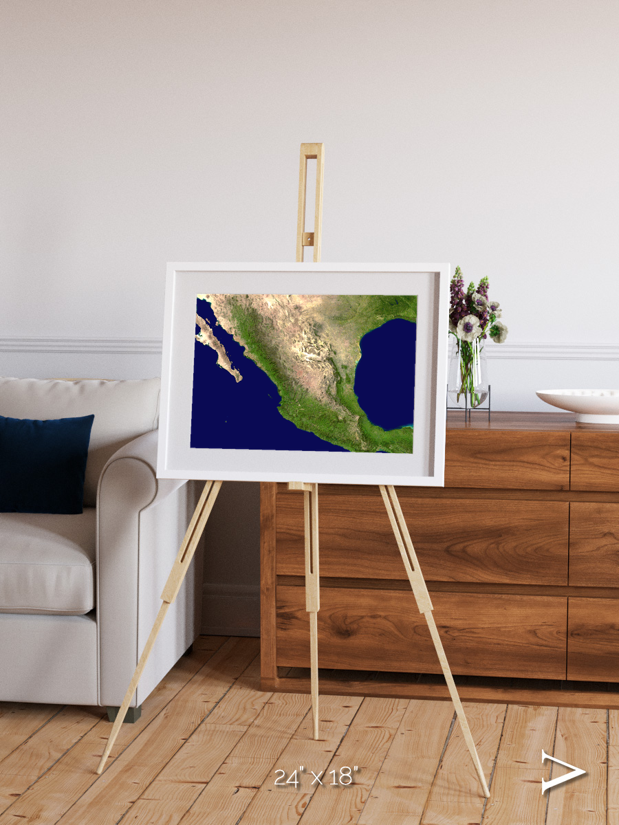Windwritten Sands, Mexico and Central America Framed & Mounted Print