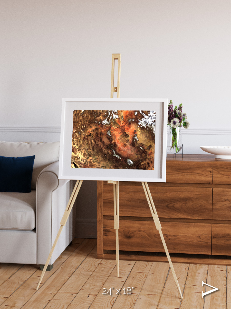 Sunlit Dunes, North America Framed & Mounted Print