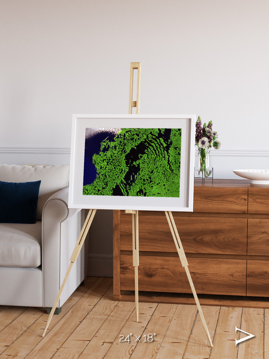 Tundra Reach, Liverpool Bay Framed & Mounted Print
