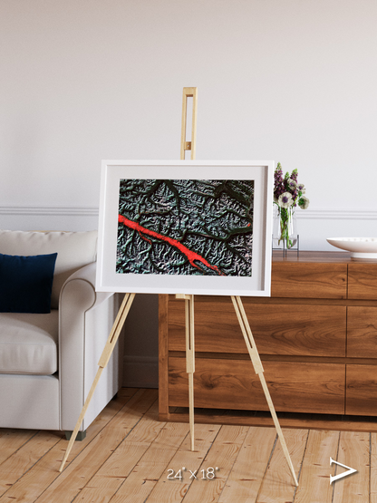 Light in the Trench, Canadian Rockies Framed & Mounted Print