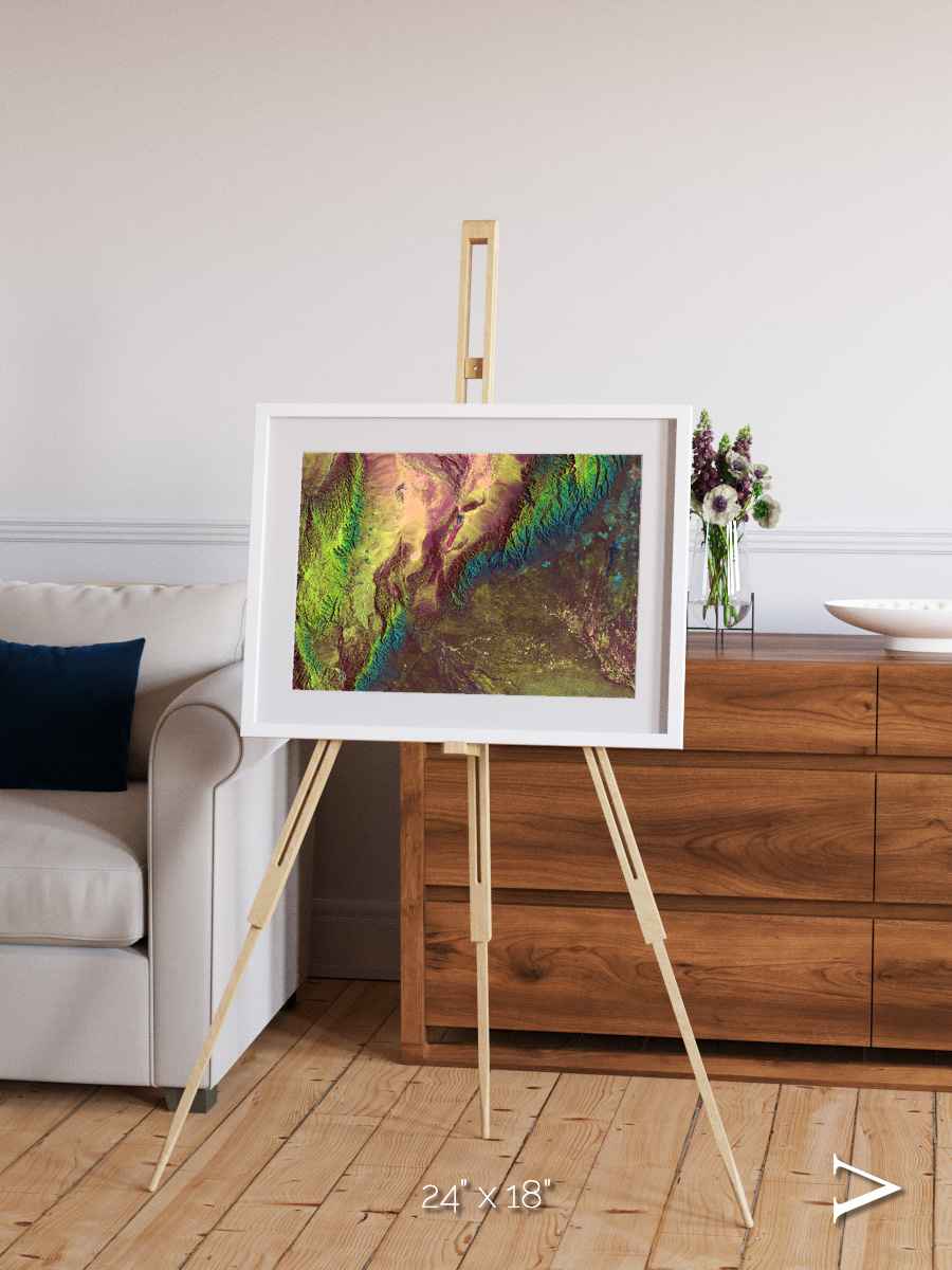 Textured Earth, Sierra de Velasco Framed & Mounted Print