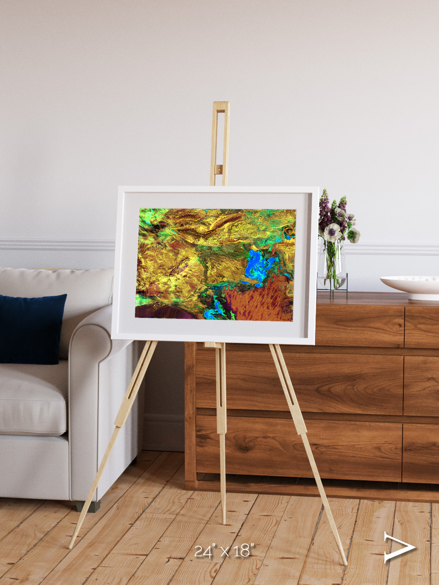 Salt and Storm, Dasht-e Kavir Framed & Mounted Print