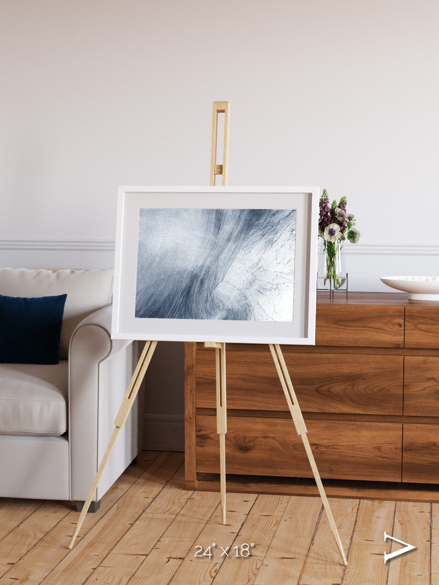 Wind Signatures, Whirlpool Cloud Framed & Mounted Print