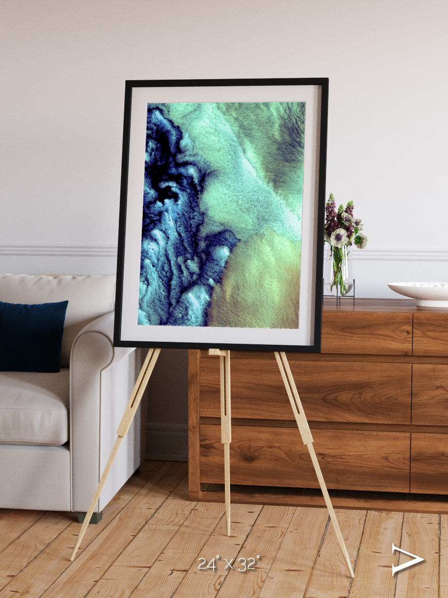 Shifting Skies, Aleutian Islands Framed & Mounted Print