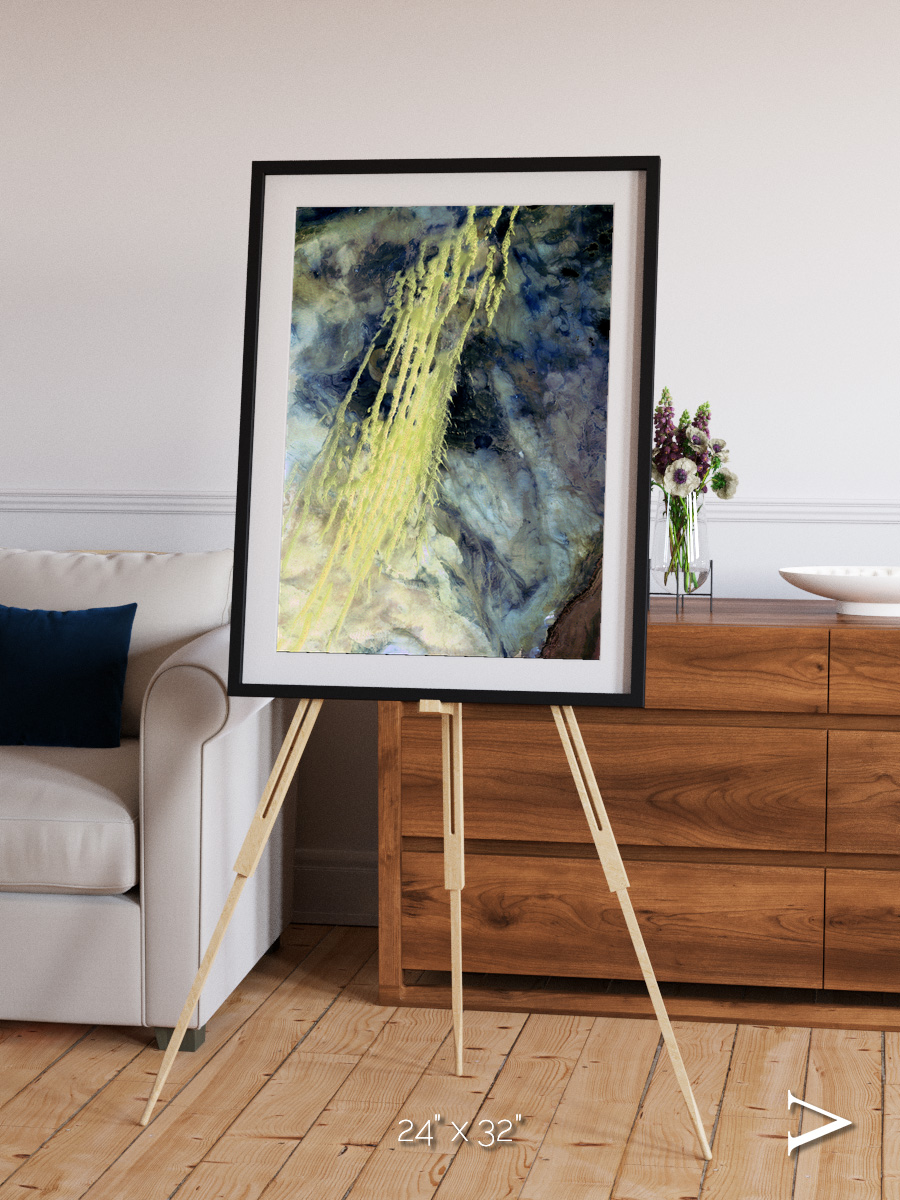 Shifting Sands, Algerian Abstract Framed & Mounted Print