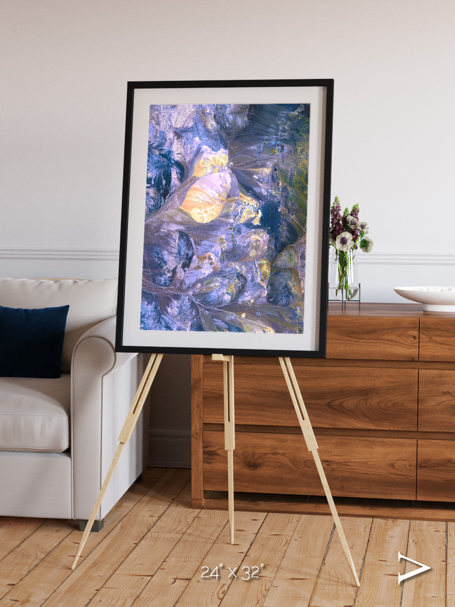 Heat Scars, Andes Framed & Mounted Print