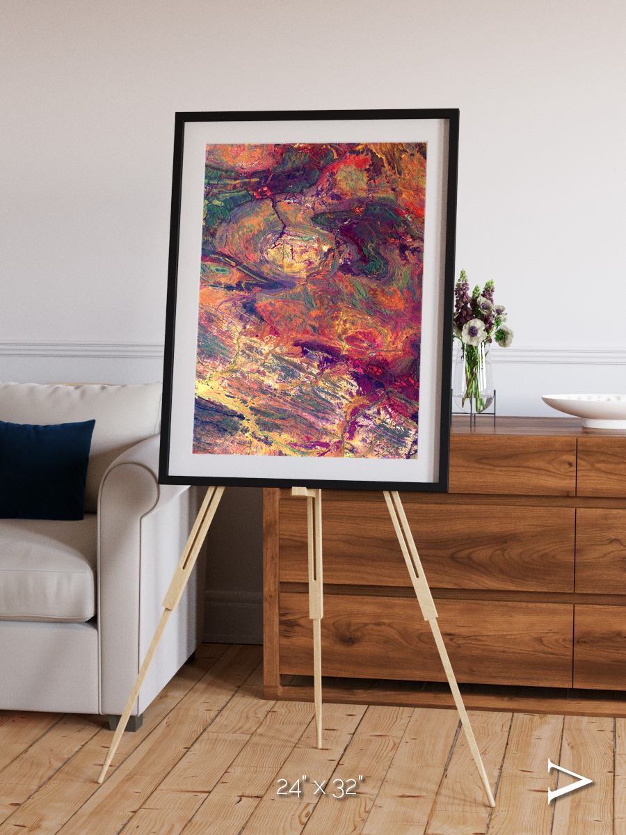 Rock and Ore, Hamersley Framed & Mounted Print