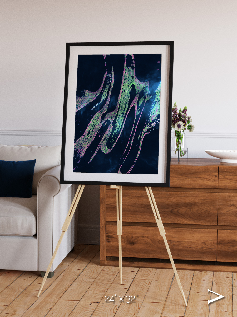 Painted Archipelago, Belcher Islands Framed & Mounted Print