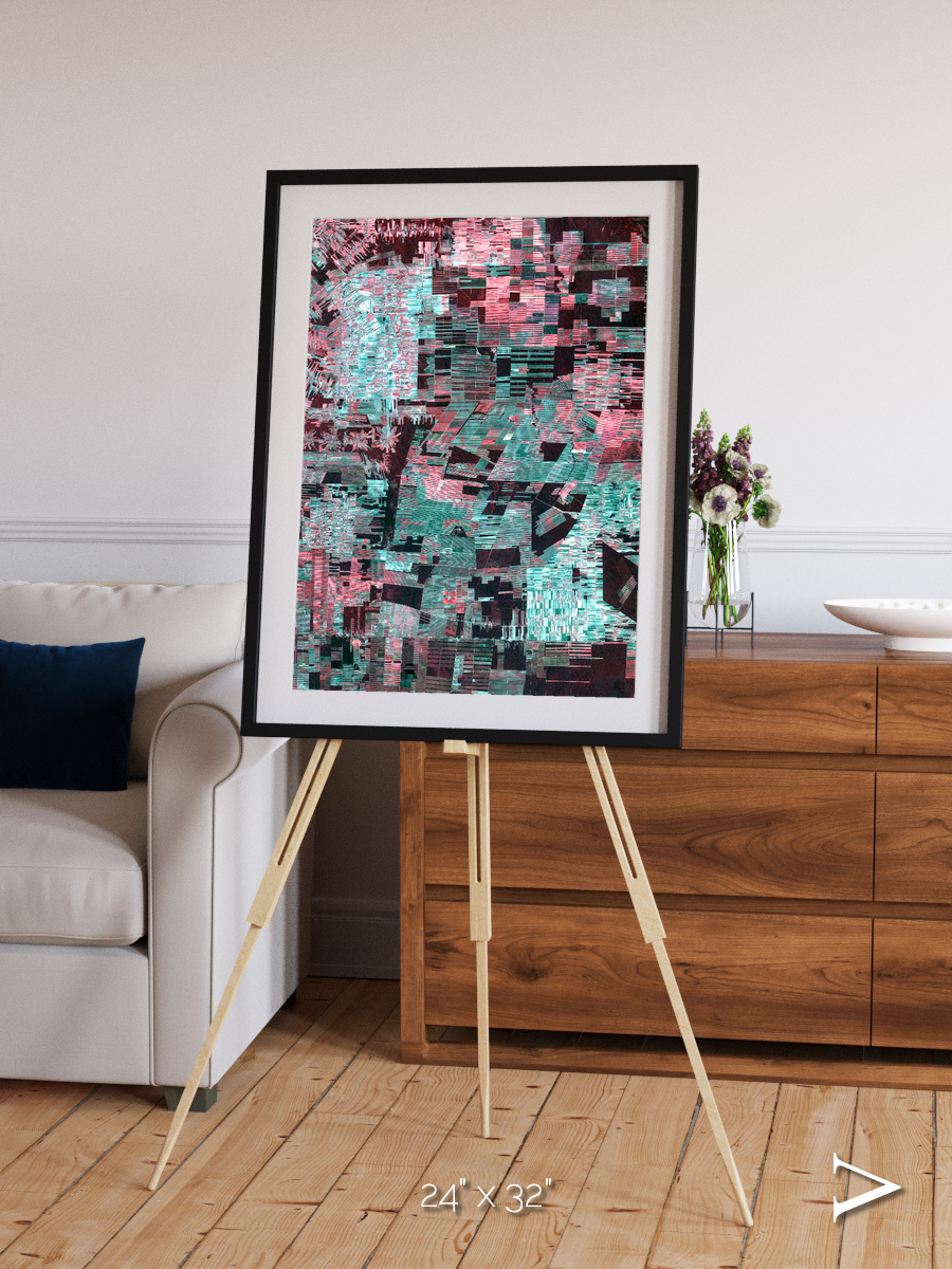Fractured Canopy, Bolivia Framed & Mounted Print