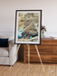Saline Patterns, Dasht-e Kevir Framed & Mounted Print