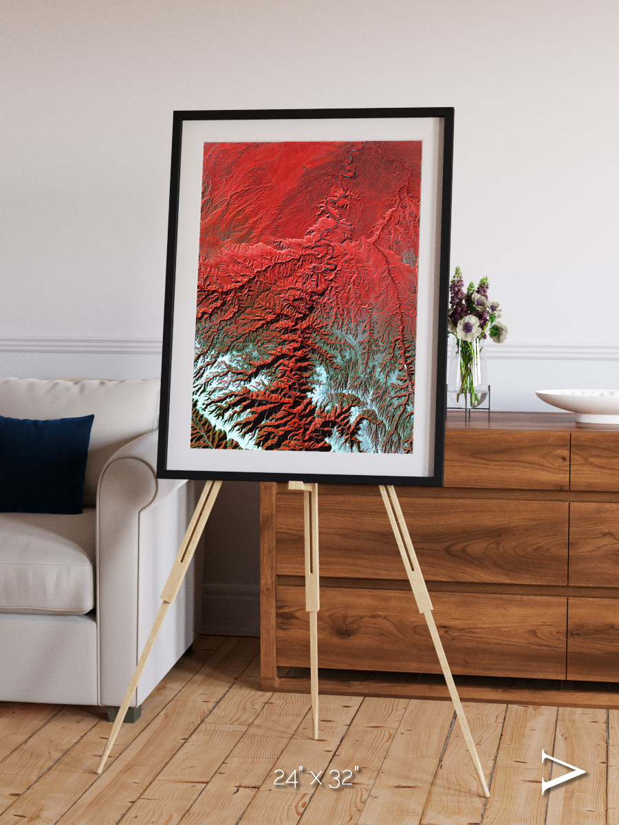 Ice River, Desolation Canyon Framed & Mounted Print