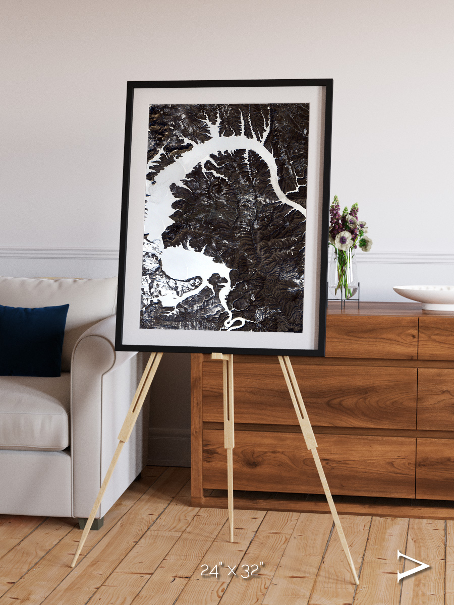 Dragon Lake, Siberia Framed & Mounted Print