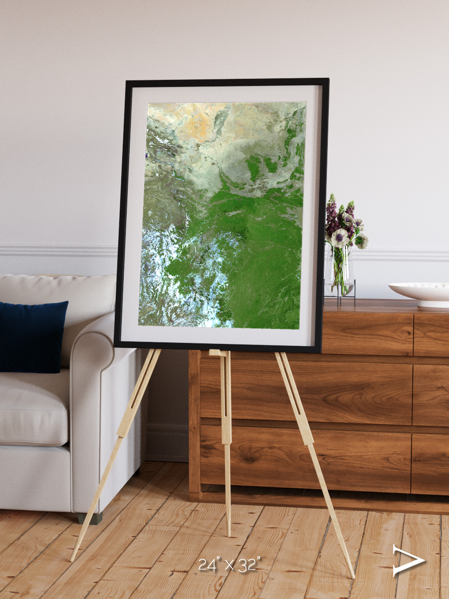 Sea Inlet, Eastern Asia Framed & Mounted Print