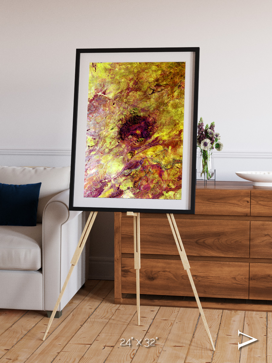 Magma Plains, Erongo Massif Framed & Mounted Print