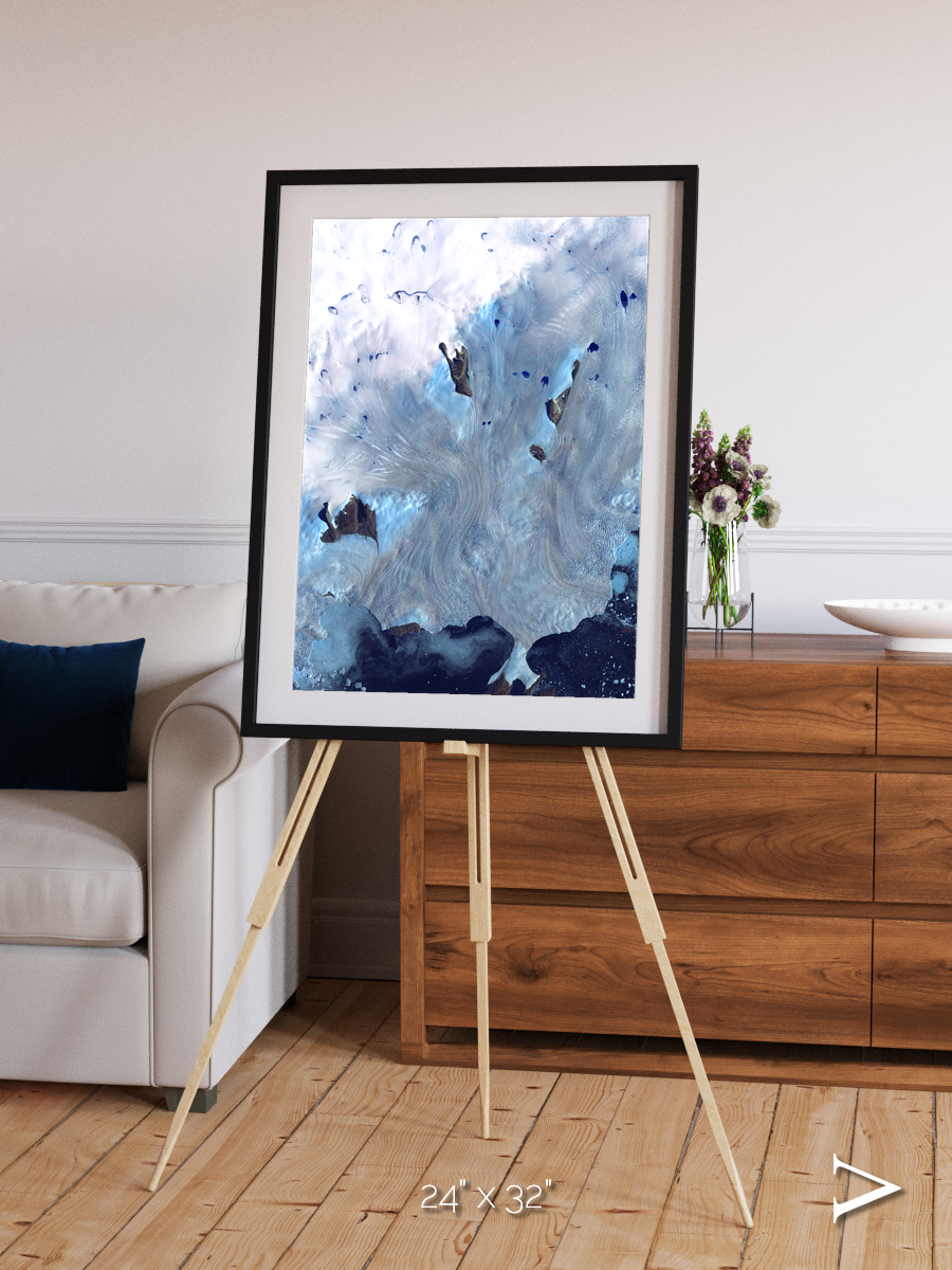 Waterways, Greenland Coast Framed & Mounted Print