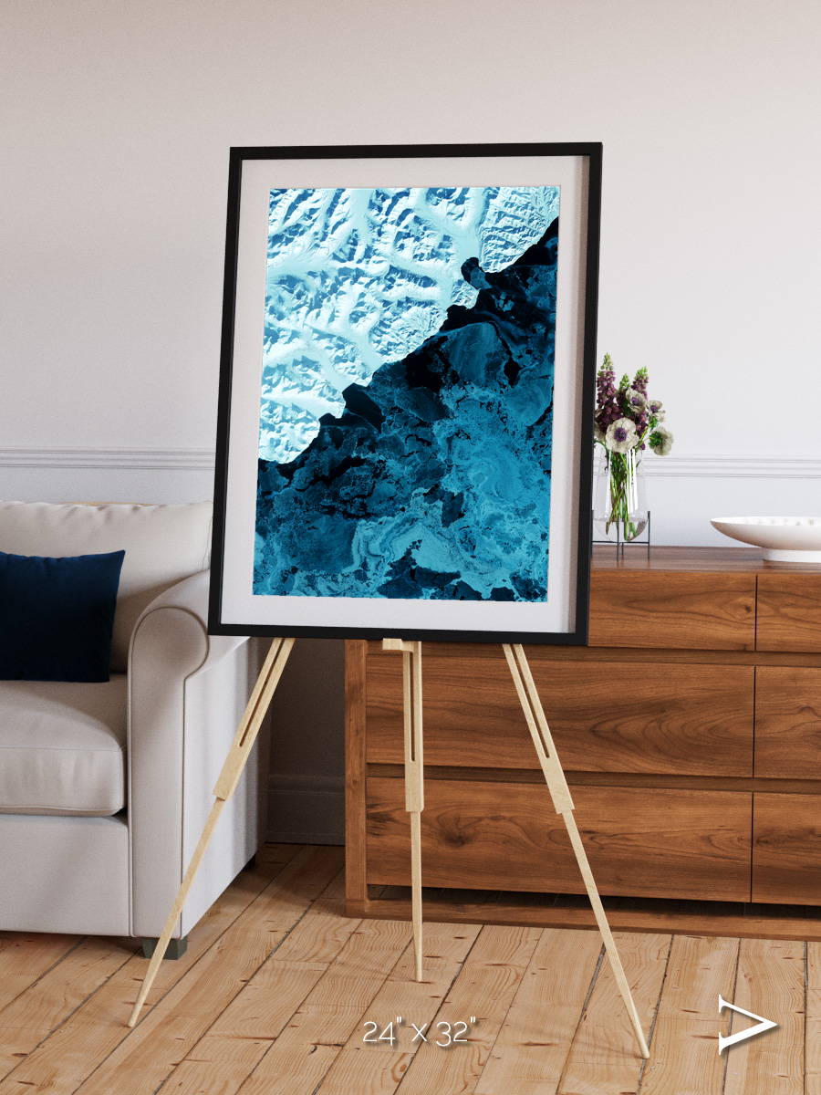 Glacial Passage, Kamchatka Peninsula Framed & Mounted Print
