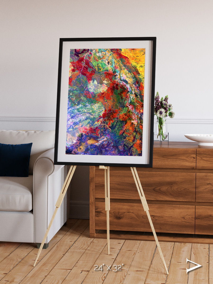 Melted Earth, Great Sandy Desert Framed & Mounted Print