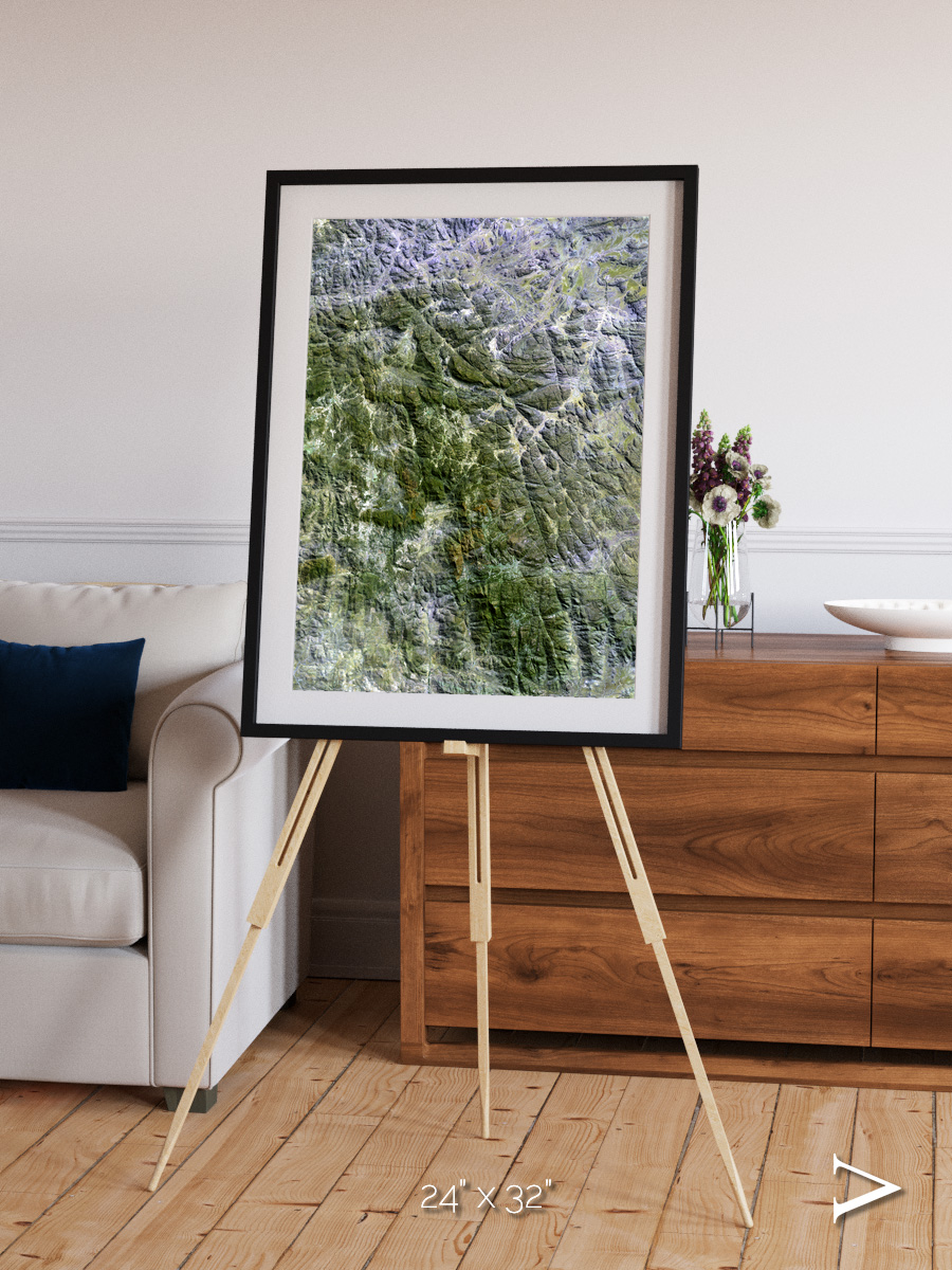 Earth in Colour, Namaqualand Framed & Mounted Print