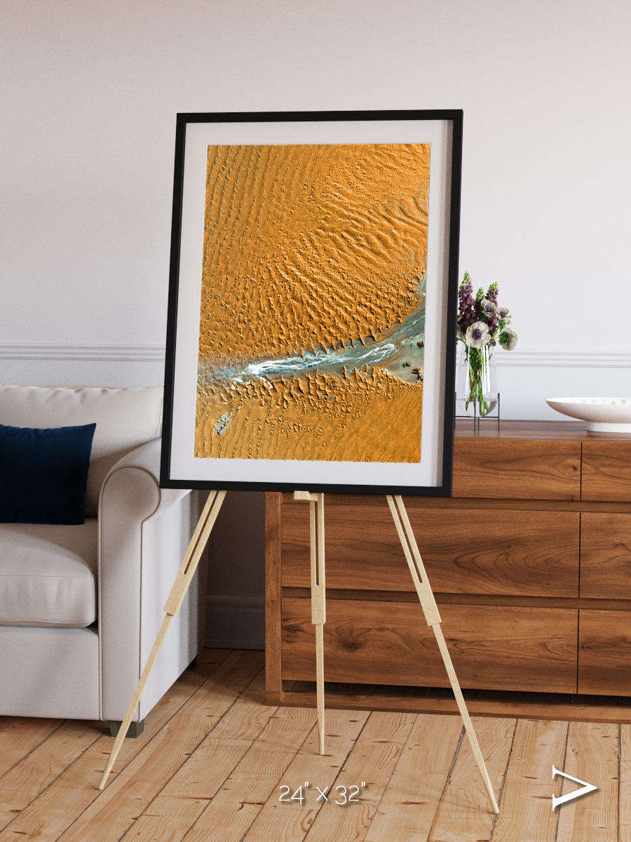 Sands in Motion, Namib Desert Framed & Mounted Print