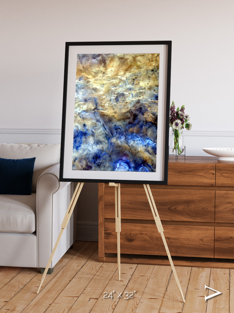 Heat Scars, No Mans Land Framed & Mounted Print