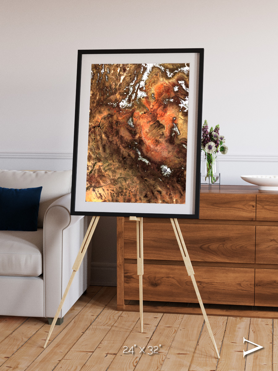 Sunlit Dunes, North America Framed & Mounted Print