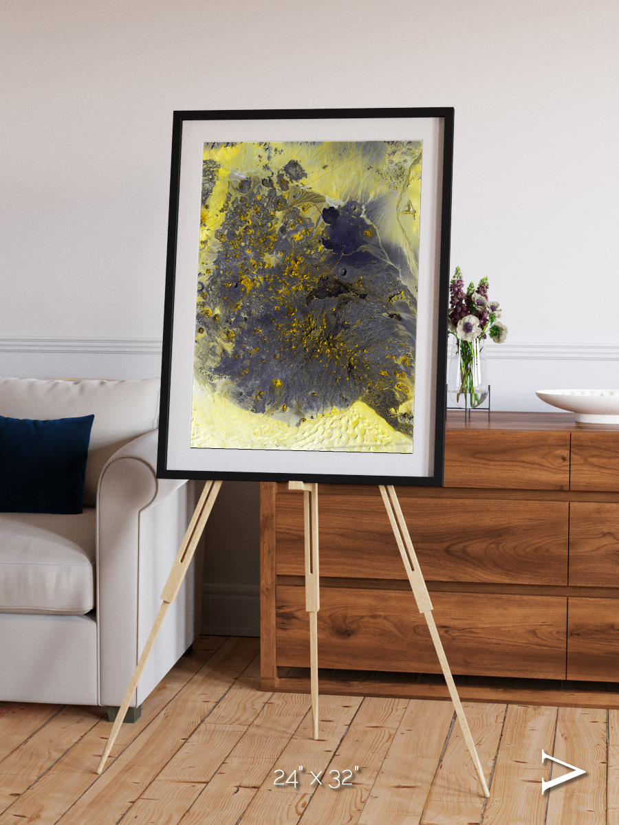 Dormant Giants, Pinacate Volcano Field Framed & Mounted Print