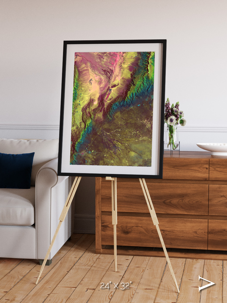Textured Earth, Sierra de Velasco Framed & Mounted Print