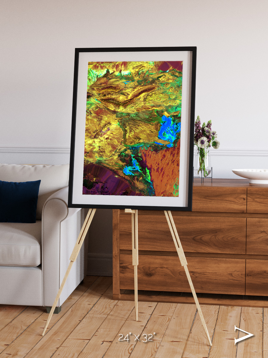 Salt and Storm, Dasht-e Kavir Framed & Mounted Print