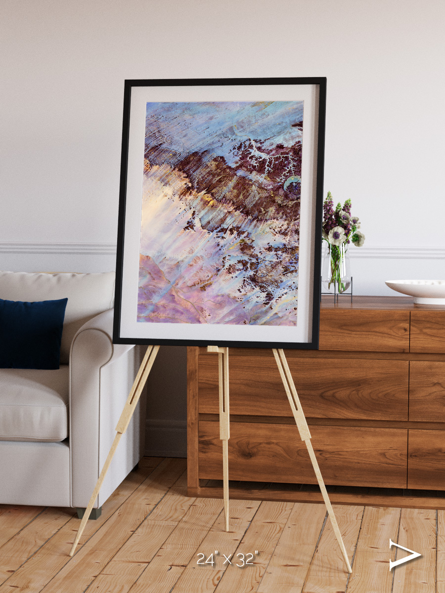 Storm and Stillness, Gweni-Fada Framed & Mounted Print