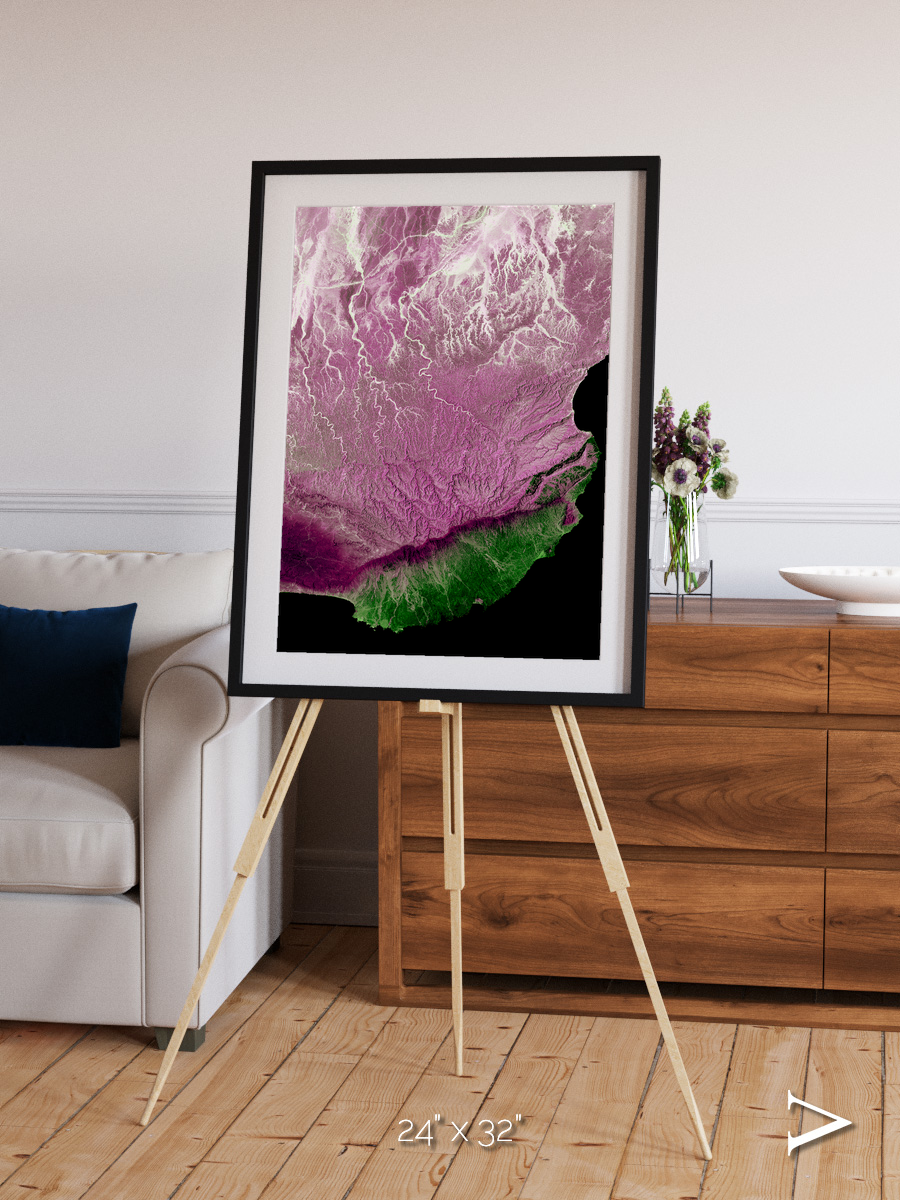Monsoon Divide, Dhofar Framed & Mounted Print