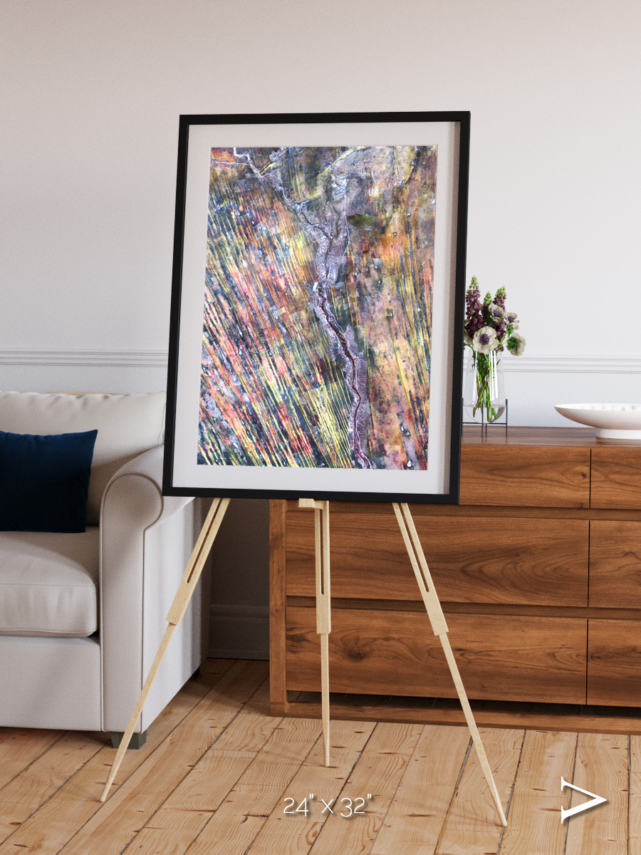 Crevasse Lines, The Optimist Framed & Mounted Print