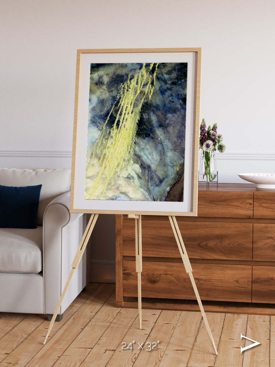 Shifting Sands, Algerian Abstract Framed & Mounted Print