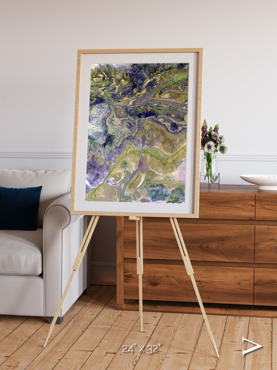 Mineral Horizons, Anti-Atlas Framed & Mounted Print