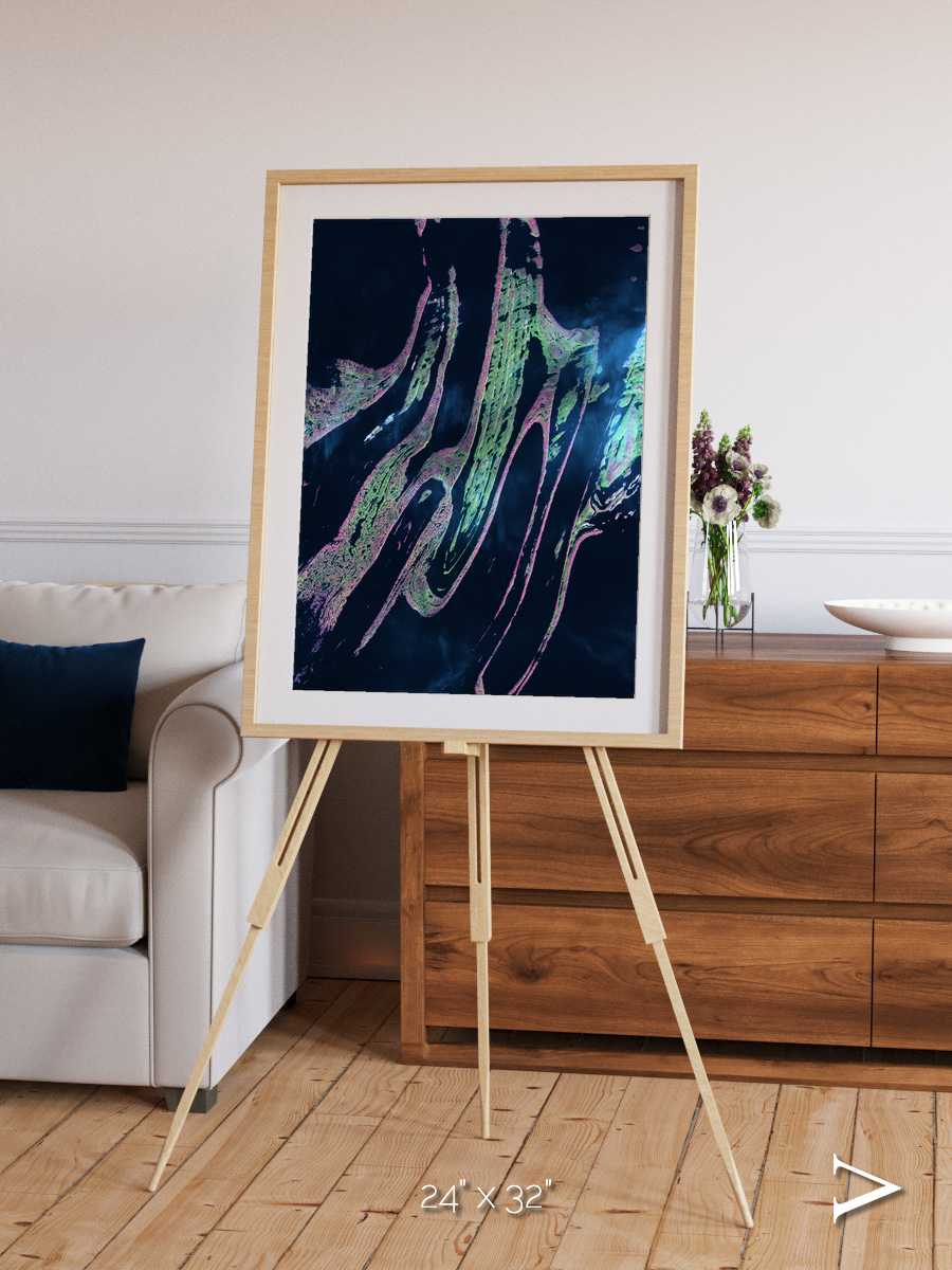 Painted Archipelago, Belcher Islands Framed & Mounted Print