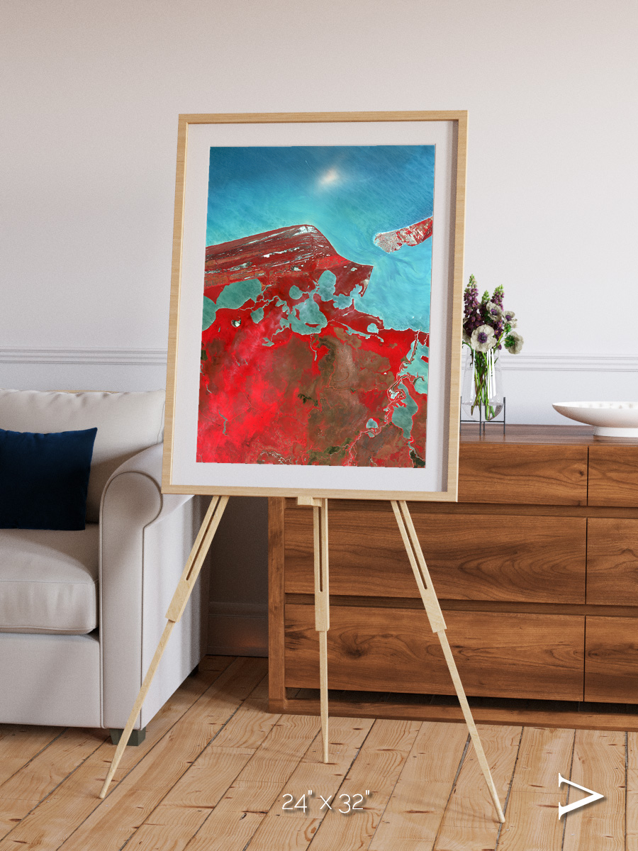 Remote Shores, Campeche Framed & Mounted Print