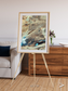 Saline Patterns, Dasht-e Kevir Framed & Mounted Print