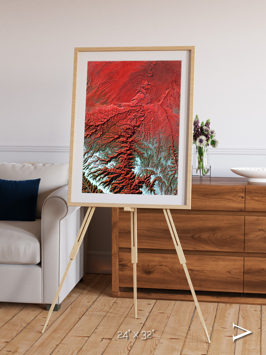 Ice River, Desolation Canyon Framed & Mounted Print