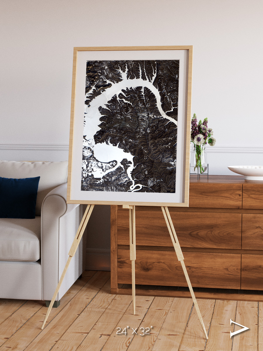 Dragon Lake, Siberia Framed & Mounted Print