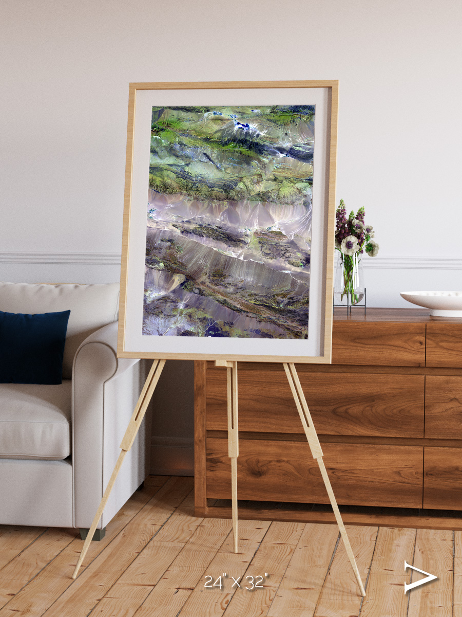 Arid Mosaic, Edrengiyn Nuruu Framed & Mounted Print