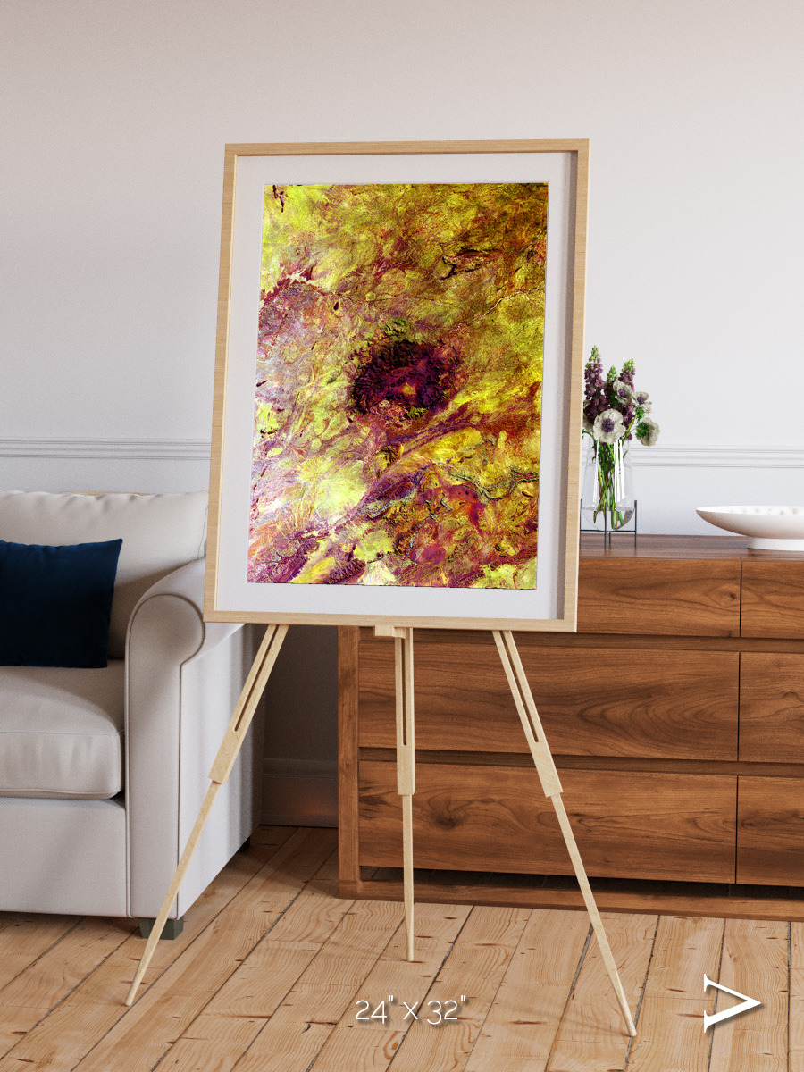 Magma Plains, Erongo Massif Framed & Mounted Print